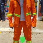 Reflective Overall orange (twill) Kenya      V.A.T Incl